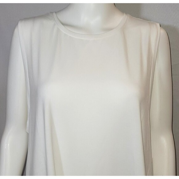NWT - ZELLA Women’s Performance White Sleeveless Tee - Size L - Picture 4 of 9